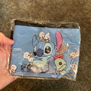 NEW NWT STITCH Blue Cartoon Cosmetic Pouch. MUST BE BUNDLED